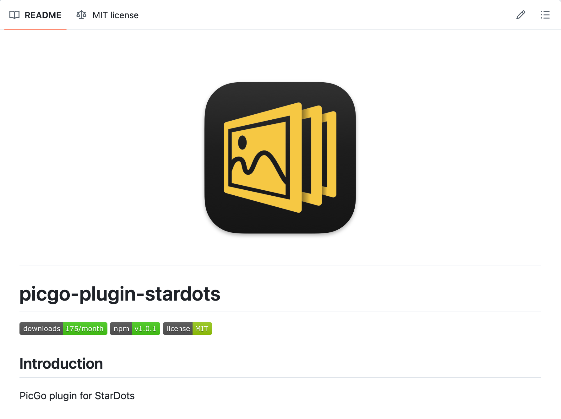 StarDots for picgo plugin
